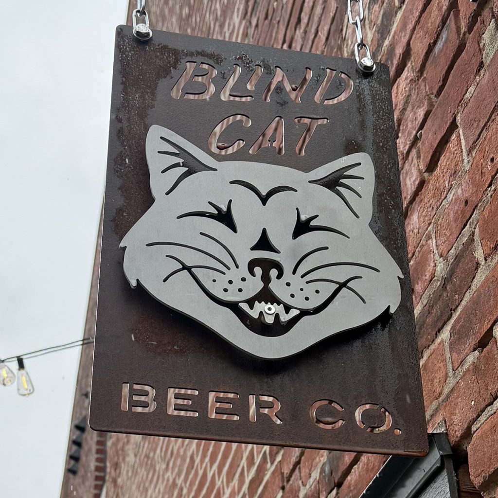 Blind Cat Beer Co. sign